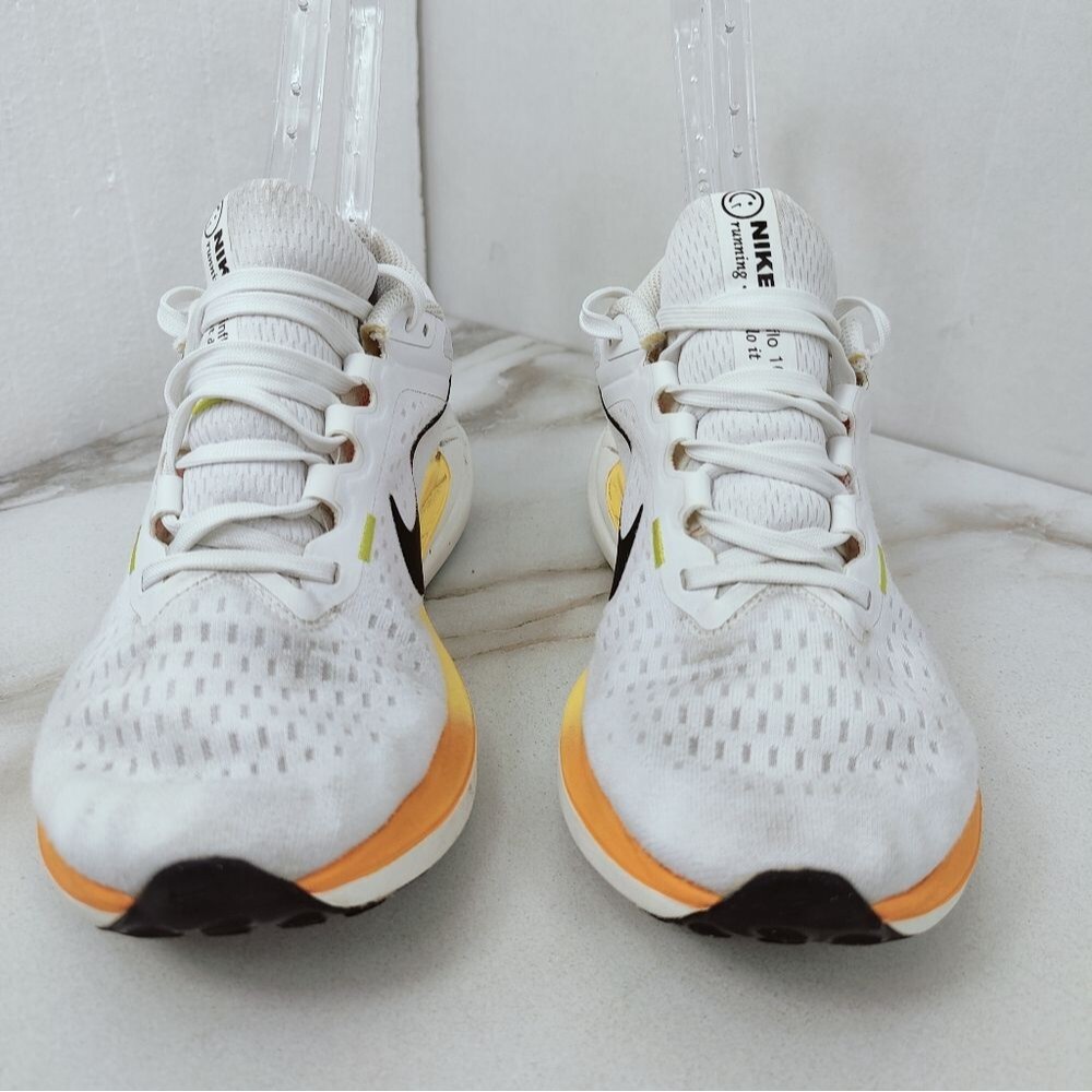 Nike Women's Zoom Winflo 10 White Citron Pulse Running Shoes Sneakers, Sz 7.5 - Picture 3 of 16